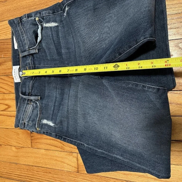 Frame Le High Straight Chewed Hem Blue Jeans Size 28 - Picture 7 of 7